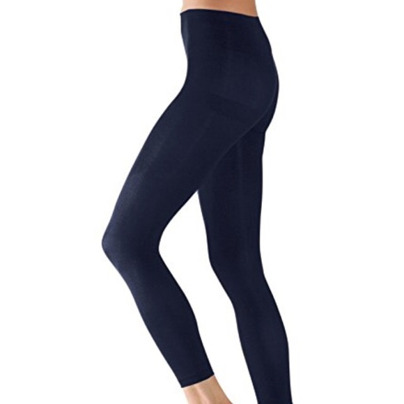 Navy Blue Footless Tights Flash Sales 